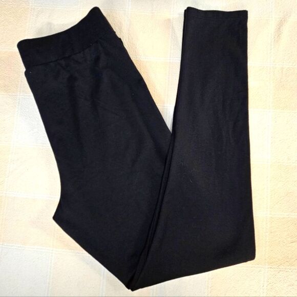 INC International Concepts Black Stretch Wide Waistband Beaded Pull On Leggings - Picture 4 of 13